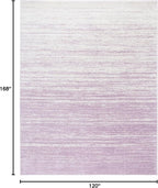 SAFAVIEH Area Rug 10x14 - Adirondack Collection - Large - Cream & Purple, Modern Ombre Design, Non Shedding & Easy to Clean, Ideal for Living Room, Bedroom, Office, Dining Space (ADR113L)