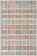 Dash & Albert Chanan Plaid Multi Machine Washable Rug, 3 X 5 Feet, Multicolored/Ivory Plaid Pattern