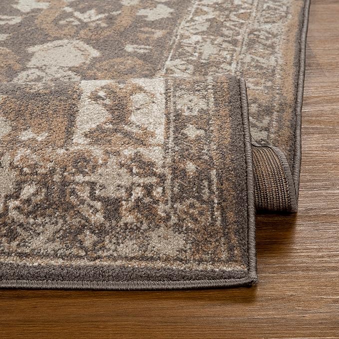 LUXE WEAVERS Moroccan Floral Beige 8x10 Area Rug for Living Room