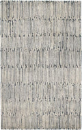 Dash and Albert Malone Everglade Hand Tufted Wool Rug, 10 X 14 Feet, Blue Graphic Pattern - Premium Luxury Hotel Quality Soft Breathable Hypoallergenic Machine Washable Easy Care All Season