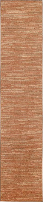 Nourison Home Nourison Essentials Rust 2'2" x 10' Area Rug - Easy Clean, Non Shedding, Bed Room, Living Room, Dining Room, Kitchen (10' Runner)