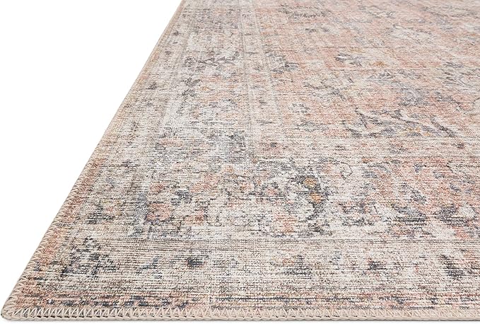 Loloi Skye Collection SKY-01 Blush/Grey 2'-6" x 12'-0" Runner Rug
