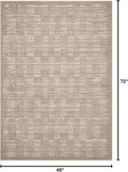 Loloi Darby Collection DAR-07 Pebble/Sand 4'-0" x 6'-0" Accent Rug