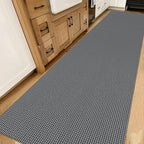 IOHOUZE Washable Exrea Long Hallway Runner Rug 3x14 Non Slip Rubber Backed Kitchen Runner Entryway Runner Indoor, Woven Rugs Floor Carpet for Kitchen Hall Entryway Stair,Dark Grey