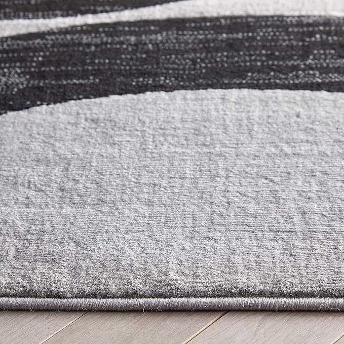 Well Woven Dulcet Bingo Grey Modern Geometric 5'3" x 7'3" Area Rug