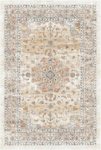 HUGEAR Entryway Machine Washable Area Rugs 2x3 Vintage Orange Small Neutral Style Non Slip Stain Resistant Low Pile Throw Carpet for Hallway Kitchen Retro Aesthetic Modern Decor