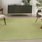 Nourison Home Nourison Essentials Green 7' x Square Area Rug - Easy Clean, Non Shedding, Bed Room, Living Room, Dining Room, Kitchen (7' x Square)