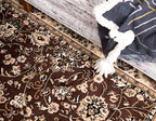 Unique Loom Sialk Hill Collection Area Rug - Washington (2' 2" x 3' 1" Rectangle Brown/Black)