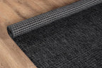 Beverly Rug Easy Jute Entry Rug 2x3 Solid Washable Durable Outdoor Indoor Area Rugs for Living Dining Room Patio Office Stain Resistant Non Shedding Casual Indoor Outside Carpet 2 x 3 Dark Gray