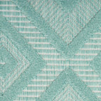 Nourison Home Versatile Aqua Teal 7' x 10' Area Rug - Easy Clean, Non Shedding, Bed Room, Living Room, Dining Room, Kitchen (7' x 10')