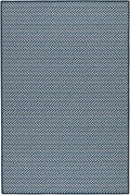 Dash and Albert Herringbone Machine Washable Area Rug - 4' x 6' Navy - Geometric Accent Rug - Anti-Slip Backing, Lightweight, Machine Washable, High Traffic Areas Kitchen, Mudroom, Laundry Room