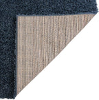 Unique Loom Davos Shag Collection Area Rug - Solid (2' x 8' Runner, Marine Blue)