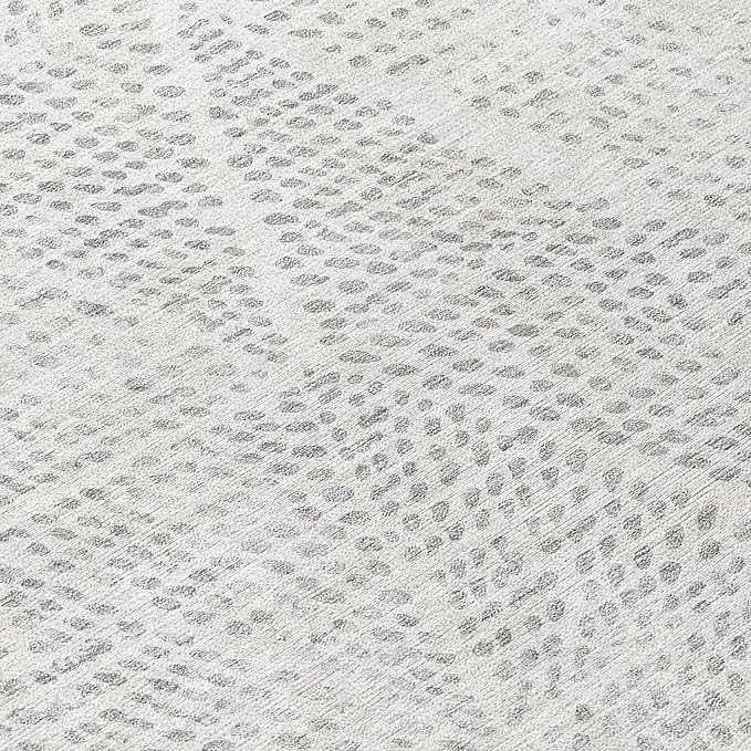 Addison Rugs Chantille ACN591 Silver 2'3" x 7'6" Indoor Outdoor Hallway Runner Rug, Stain Resistant Washable Kitchen Area Carpet for Bathroom, Laundry and Bedroom Rug