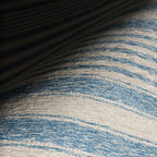 Dash & Albert Vion Blue Machine Washable Rug, 2 X 3 Feet, Blue/Grey Stripe Pattern