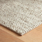 Dash & Albert Loggia Natural Handwoven Wool Rug, 3 X 5 Feet, Natural Solid Pattern - Premium Luxury Hotel Quality Soft Breathable Hypoallergenic Machine Washable Easy Care All Season Comfortable