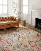 Loloi Jocelyn Collection JOC-07 Khaki/Multi 5'-5" x 7'-6" .38" Thick Area Rug