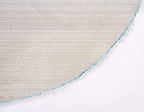 Unique Loom Davos Shag Collection Area Rug - Solid (6' 7" Round, Aqua)