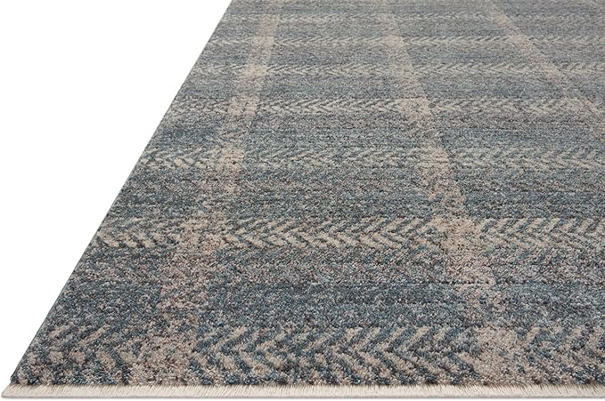 Loloi Angela Rose Ember Collection EMB-03 Blue/Beige 2'-7" x 10'-0" Runner Rug