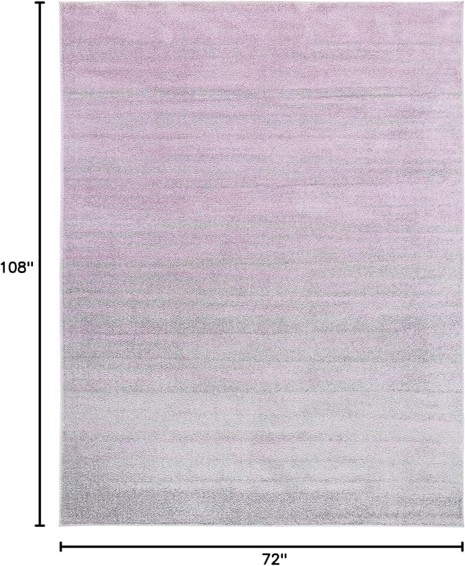 SAFAVIEH Area Rug 6x9 - Adirondack Collection - Purple & Green, Modern Ombre Design, Non Shedding & Easy to Clean, Ideal for Living Room, Bedroom, Office, Dining Space (ADR113V)