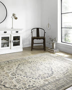 Loloi Teagan Collection TEA-01 Natural/Lt. Grey 9'-9" x 13'-6" Area Rug, Large, Soft Neutral Rug, High-Traffic for Living Room, Bedroom, Home Office, Dining Area