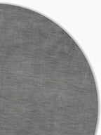 Hand Knotted Loom Wool ECO-Friendly Area Rugs - 10'x10', Round, Light Blue Color, Solid Plain Design, High Pile Handmade Anti Skid Area Rugs for Living Room, Bed Room (L00111)