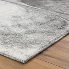 LUXE WEAVERS Spiral Abstract Gray 8x10 Area Rug