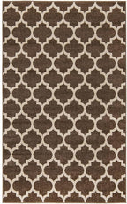 Rugs.com Lattice Collection Rug – 5' x 8' Brown Medium Rug Perfect for Bedrooms, Dining Rooms, Living Rooms