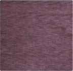 Rugsotic Carpets Hand Knotted Loom Wool ECO-Friendly Area Rugs - 6'x6', Square, Purple Color, Solid Plain Design, High Pile Thick Handmade Anti Skid Area Rugs for Living Room, Bed Room (L00111)