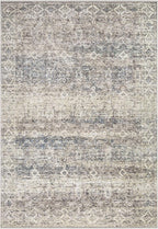 Bloom Rugs Caria Washable Non-Slip 6x9 Rug - Beige Brown/Teal Traditional Area Rug for Living Room, Bedroom, Dining Room, and Kitchen - Exact Size: 6' x 9'