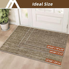 COSY HOMEER-Door-Mat Dirt Trapper Entryway Rugs 24"x36" Non Slip Washable Entrance Mats Absorbent Welcome Mat Low Profile Dog Door Mats for Front Back Doomats and Wet Shoes,Taupe