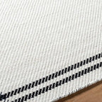 Mark&Day Wool Rugs, 4x6 Janmichael Cottage Light Silver/Black Area Rug, Silver Black Carpet for Living Room, Bedroom or Kitchen (3'6" x 5'6")