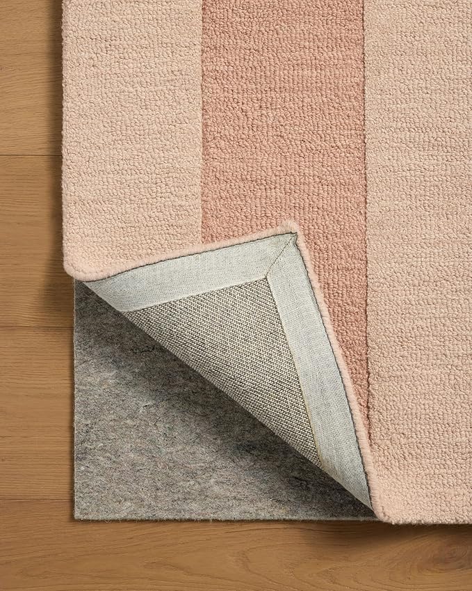 Loloi Leanne Ford Craven Collection CVN-01 Blush/Rose 8'-6" x 11'-6" Area Rug Geometrical, Patterned, Neutral, Living Room, Bedroom, Dining Room