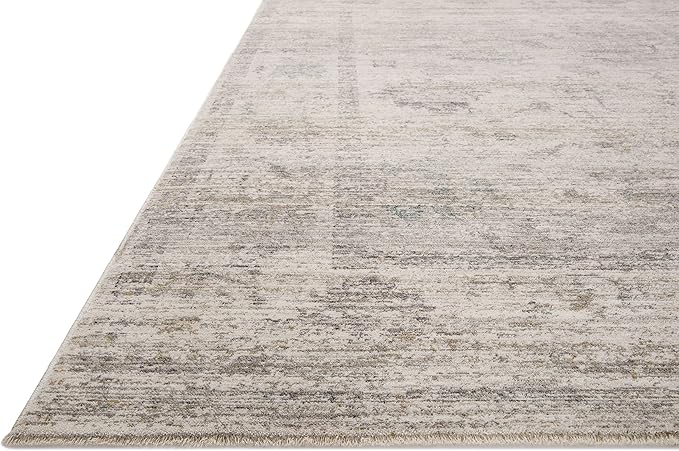 Loloi Magnolia Home by Joanna Gaines Millie Collection MIE-01 Silver/Dove 2'-7" x 12'-0", .25" Pile Height, Runner Rug