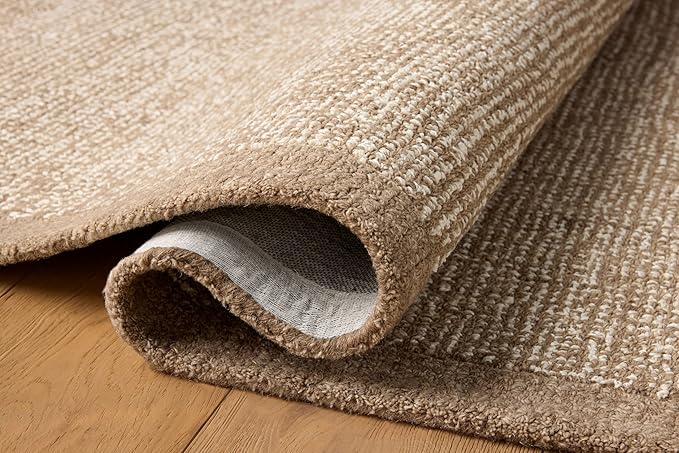 Loloi Magnolia Home by Joanna Gaines Henley Collection HNY-01 Ivory/Brown 2'-6" x 9'-6" Runner Rug