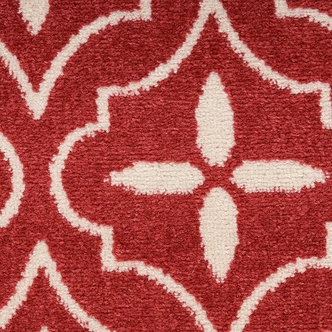 Nourison Home Nourison Essentials Brick Ivory 2'2" x 7'6" Area Rug - Easy Clean, Non Shedding, Bed Room, Living Room, Dining Room, Kitchen (8' Runner)