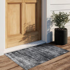 Black and White Rug for Bathroom Kitchen,Washable Non Slip Abstract Area Rugs for Entrway,2x3