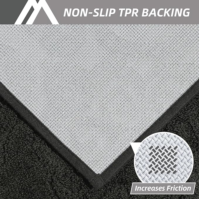 COSY HOMEER Door Mat 24”x36”,Absorbent Dirt Trapper Entryway Rugs,Non-Slip Welcome Mat,Washable Entry Rugs,Low Pile Doormat for Front Back Door,Wet Shoes & Paws,Black