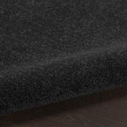 Nourison Home Nourison Essentials Black 4' x 6' Area Rug - Easy Clean, Non Shedding, Bed Room, Living Room, Dining Room, Kitchen (4' x 6')