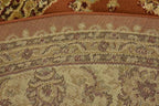 Unique Loom Voyage Collection Traditional Oriental Classic Intricate Design Area Rug (6' 0 x 6' 0 Round, Terracotta/Ivory)