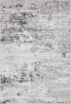Rugs.com Leipzig Collection Area Rug – 4X6 Grey Low-Pile Rug Perfect for Entryways, Kitchens, Breakfast Nooks, Accent Pieces