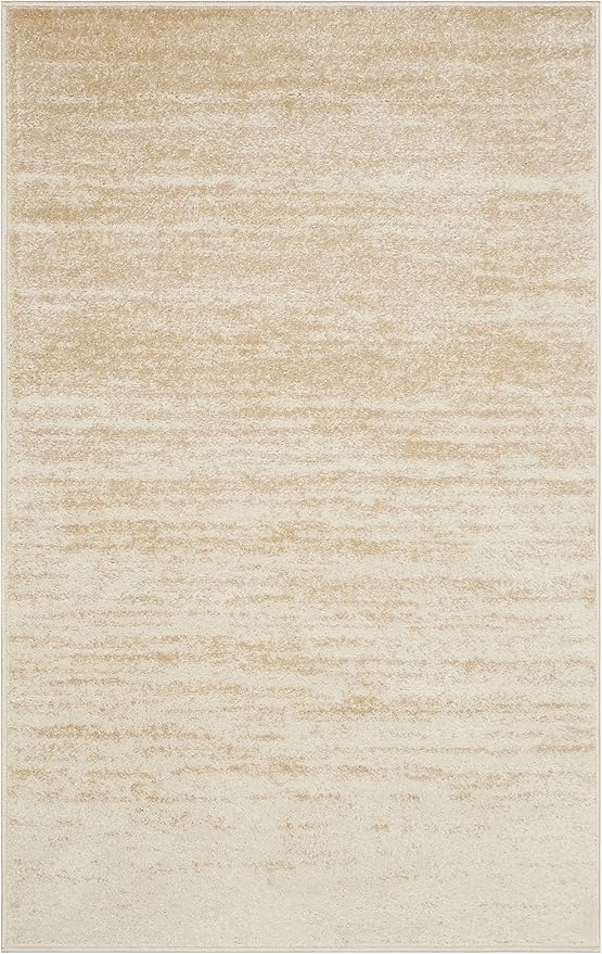 SAFAVIEH Area Rug 3x5 - Adirondack Collection - Champagne & Cream, Modern Ombre Design, Non Shedding & Easy to Clean, Ideal for Living Room, Bedroom, Office, Dining Space (ADR113W)