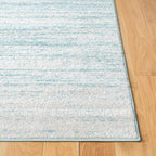 SAFAVIEH Area Rug 6x9 - Adirondack Collection - Aqua & Ivory, Modern Ombre Design, Non Shedding & Easy to Clean, Ideal for Living Room, Bedroom, Office, Dining Space (ADR113J)