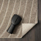 LUXE WEAVERS Modern Geometric Wave Taupe 4x6 Area Rug