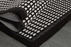 Beverly Rug Micro Loop Area Rug Black/White 8x10 Geometric Modern Luxury Zebra Durable Soft Indoor Rugs for Living Dining Room Office Stain Resistant Non Shedding Casual Indoor Carpet 8 x 10