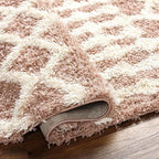 Livabliss Hapsburg Moroccan Shag Area Rug,9'3" x 12',Dusty Pink
