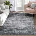 WILLSUN Washable Area Rugs, 4x6 Non-Slip Boho Large Area Rugs for Living Room, Bedroom, Machine Washable Vintage Rug, Indoor Floral Print Carpet for Home Decor, Kid & Pet Friendly Mat