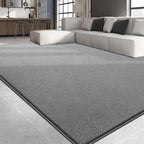 Large Area Rugs for Living Room Bedroom, 6x9 Feet Grey Rug, Minimalist Modern Shag Rug, Soft Thick Comfy Memory Foam Indoor Carpet, Non-Slip Washable Rug for Boys Girls Dorm Nursery Room Home Decor