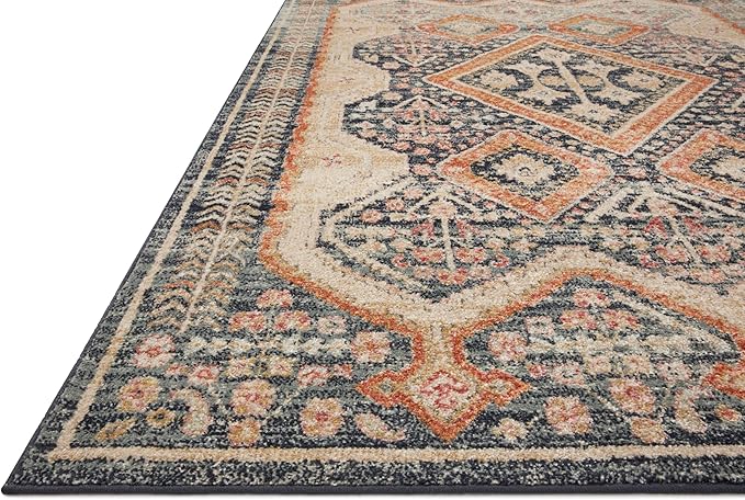 Loloi Jocelyn Collection JOC-05 Navy/Multi 9'-6" x 12'-6" .38" Thick Area Rug