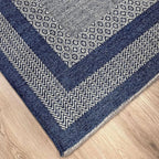 Alfa Rich 3x5 Navy Blue Washable Area Rugs for Living Room Bedroom Kitchen Dining Cotton Runner