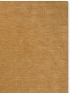 Hand Knotted Loom Wool ECO-Friendly Area Rugs - 8'x8', Square, Gold Color, Solid Plain Design, High Pile Thick Handmade Anti Skid Area Rugs for Living Room, Bed Room (L00111)